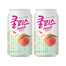 쿨피스 복숭아 과일 주스 업소용 쿨피스캔 350ml 24캔, 24개