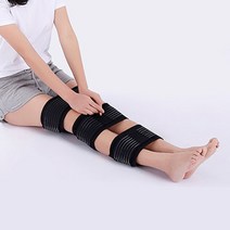 COA 고탄력 스판 무릎 다리 바른 자세 교정 벨트, 1개