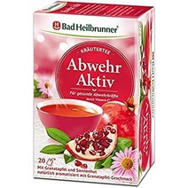 유럽홍차 바드 하일브루너 허브 액티브 필터 백 팩 (팩 of 20) 독일 약용차 천연허브 수면에 도움 천연허브 티백 필터 백 Bad Heilbrunner, 12개