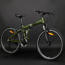 프로마스터 풀샥 MTB 접이식 자전거 젯라이더DX 26인치 시마노21단 무료조립, 무료조립+사은품, 매트카키