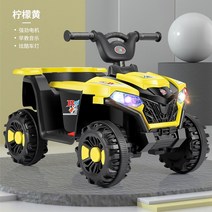 4륜구동 오토바이 ATV 네발 농업용사륜바이크 산악 오프로드 다목적운반차 팜트럭 전기, 노란색 전기 + 음악 조명 + 블루투스 원격 제어, 단일 드라이브