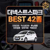 (골져스) 쉐보레 더넥스트 스파크 용품 꾸미기 악세사리, 17.엠블럼 필름_블랙카본
