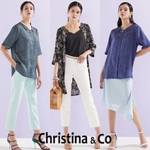 루시앙 크리스티나앤코 풍기인견 블라우스 2종세트