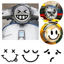 발통마켓 (당일발송) 스쿠터 헤드 라이트 스티커 베스파 슈퍼커브 표정 얼굴, 9번시무룩