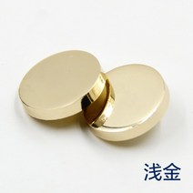 의류 단추 보석 금속 금장 메탈 보석 부자재 의류 니트 코트 가방 버튼 6종, 18mm[6개]코트 소매개, 라이트 골드 평면 버클