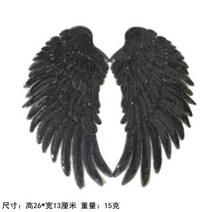 의류 스팽글에 대한 패치에 큰 날개 철 바이커 배지 자수 패브릭 스팽글 패치 의류 것들, 골동품 황동