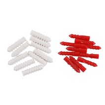 칼블럭 브럭 피스 PVC 6X30 옵션선택 나사못 볼트 너트 앙카, 백색/4X38/각10개입