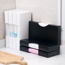 비닐봉투 정리 보관 케이스 깔끔 수납 위생팩 장갑 정리함, 2.중 화이트, 1개