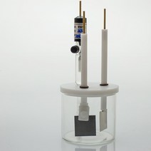 유량계 3 전극 전기 분해 전해 전지 반응 유리병 용기, 3.30ml