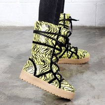 BK유니크 지브라 패딩부츠 방한부츠 털안감 겨울부츠