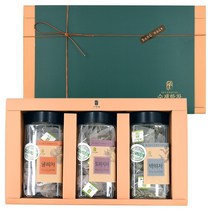 자연애 목에좋은차 3종 선물세트, 도라지차+귤피차+박하차(각 20티백)+쇼핑백, 1box
