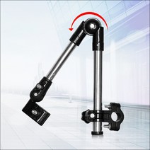 KAY&JAY 스틸 접이식 우산거치대/자전거 양산 각도조절 스테인레스 홀더 집게형우산스탠드 자바라타입 접이식 휴대 자전거 유모차 휠체어 우산 양산 거치대, 1개