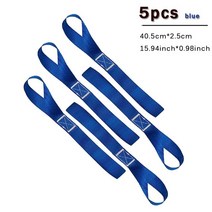 옷걸이줄 차량행거로프소프트 루프 타이 다운 스트랩 또는 ATV UTV 오토바이 스쿠터 더트 바이크 잔디 다, 03 5pcs blue 40.5cm