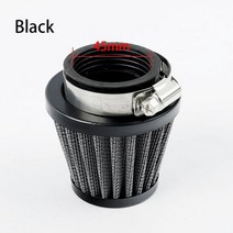 오토바이 에어 필터 35mm 38mm 42mm 48mm 범용 적합 50cc 110cc 125cc 140cc ATV 스쿠터 핏 더트 바이크용, black 45mm