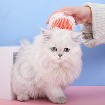 Garrl 반려동물 마사지 브러쉬 털관리 목욕 3in1 실리콘 건습양용, 1개, 핑크