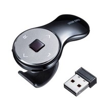 산와 무선 링 포인터 미니충전식 USB typeC 에어마우스 2.4G 리모컨 펜 ppt, 일반 USB 포트 블랙, 은회색, 블랙