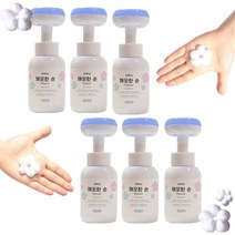 깨끗한손 플라워 버블 핸드워시 꽃모양 손세정제 거품 본품6개 300ml IN BIO, 파우더향 6개