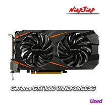그래픽카드 지포스 rtx 3060 4090 중고 채굴 GIGABYTE-중고 GeForce GTX 1060 윈드포스 5G 그래픽 카드 G, 한개옵션0