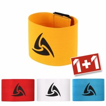 NaOBee [1+1] 축구 주장밴드 고급형 주장완장, 레드, 블루