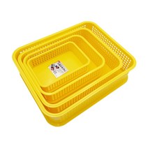 문구조아 시스템바구니 다용도 사각 바구니 노랑, 다용도 사각바구니 1호 노랑_$ELH