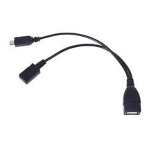 USB 포트 어댑터 스트리밍 스틱과 호환되는 마이크로 OTG 케이블 전원 미디어 장치 Rii 및 Logitech 키보드|모바일 폰 어댑터|, 01 4NB103146