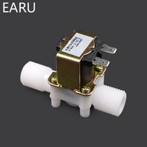 전동벨브 솔벨브 12quot 플라스틱 솔레노이드 밸브 12v 24v 220v 자기 세탁기 디스펜서 식수 공압 압력 컨트롤러 스위치, 220VAC
