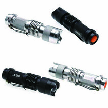 미니 손전등 2000루멘 led 조명 토치 랜턴 펜형 휴대, Led손전등(BL03768)-그레이