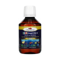오슬로메가 키즈 오메가 3 피쉬 오일 레몬맛 리퀴드 200ml 어유 생선 기름 EPA DHA 어린이 노르웨이 용액 액상 효능 효과, 1개, 기본