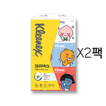 크리넥스 미니 정사각 각티슈 카카오프렌즈 230매X6각 (2팩)
