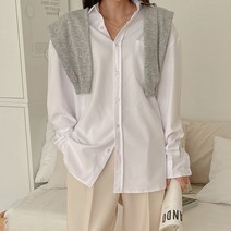 제이앤몰스 우먼 여성 링클프리 오버핏 셔츠 여자 블라우스 남방 W370
