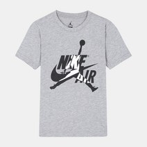 조던 주니어 라운드 반소매 티셔츠 956306 그레이