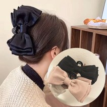 꿈나무 쥬얼리 3단 왕리본 집게핀 2컬러