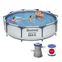 BW 56408 원형 프레임 물놀이 풀장 305+여과기, 단품