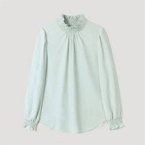 LIST SH01 하이넥 셔링 블라우스 하이넥 셔링 블라우스 TWWBLM52020