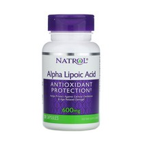 나트롤 Natrol 알파리포산 300mg 50캡술 알파리포산 마그네슘스테아레이트함유, 알파리포산 600mg 30캡슐