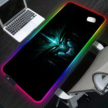 디아블로 3 Rgb 마우스 패드 노트북 매트 카와이 Pc 게임 컴퓨터 데스크 프로텍터 테이블 애니메이션 액세서리 데스크패드, [08] 400x900x3mm, [17] LL000637