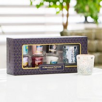 양키캔들 보티브 6종 펄 모자이크 캔들홀더 향초세트 캔들선물세트, 클린코튼외