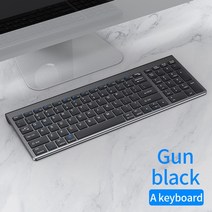 macbook 태블릿 ipad pc 게이머 미니 키보드 무선 게이머 액세서리 용 2.4g 무선 블루투스 호환 키보드 마우스 세트, 전용 키보드 회색