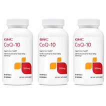 GNC 지엔씨 코엔자임Q10 코큐텐 200mg 30캡슐 X 3통 CoQ10 미국직구