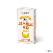 파스퇴르 바나나 우유 전용목장 190ml 24팩, 파스퇴르 바나나우유 190ml 24팩