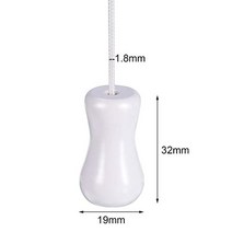 거실 우드블라인드 1.8mm 흰색 그늘 코드 55 야드/롤 4 조각 화이트 우드 펜 던 트 알루미늄 블라인드 원