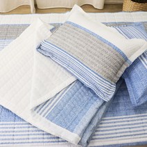 이불 차렵이불 폭염대비 시어서커 누빔 여름침대패드 (싱글/퀸) (올핀)_1972EA