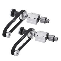 프로모션! 전원 없음 Diy 목공 절단 그라인딩 스핀들 트리밍 벨트 Jto 드릴 척 세트 소형 선반 액세서리 2, 01 Black and silver