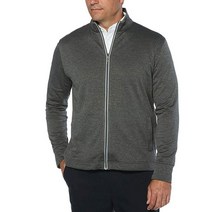 캘러웨이 남성용 골프 지퍼 긴팔 와플 니트 플리스 재킷 [미국 직배송], Large, Castlerock Heather