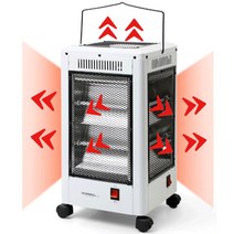 오방향전기난로 개별난방 절전모드 전도 안전스위치 5면히터 2KW, DWH-5950D (250x250x480mm)