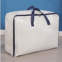 도토리몰 깔끔한정리 PVC 투명 의류 보관 가방 방습 짠 토트 이불 렌탈 하우스 가정용 지퍼 정리, [04] XXL-about 70x50x30cm, [02] Color 2
