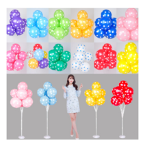 CH1544385 개업식 입구 장식 풍선꽂이 세트 유치원 학예회 벌룬 인테리어, 1개, 풍선꽂이장식세트130cm(도트로즈)