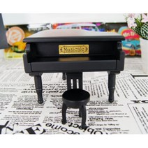 수동 태엽 내츄럴 투명 피아노 오르골 자동오르골, 우드