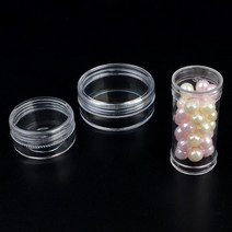 휴대용 약통 미니 보관 케이스 30개 슬라임만들기 립밤 용기 화장품 플라스틱병 빈병, 원통형