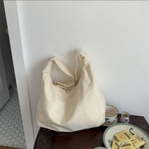 가방 여성 숄더 캔버스 대용량 간단한 만두 가방 통근 가방 쇼핑 Crossbody 가방